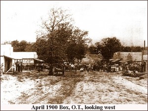 Box - Looking west, April 1900 